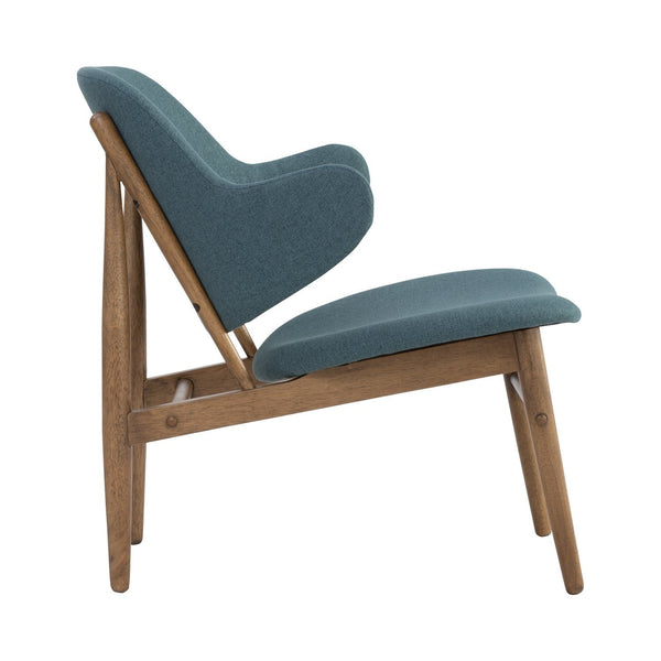 Vezel Lounge Chair - Nile Green & Cocoa